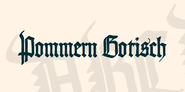 Pommern Gotisch font