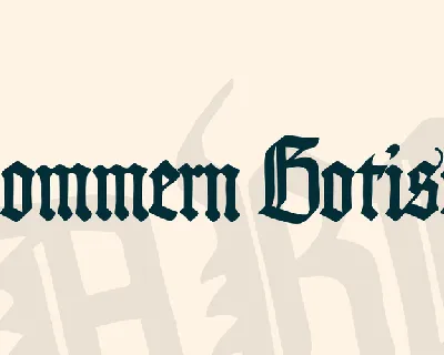 Pommern Gotisch font