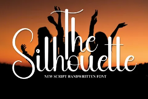 The Silhouette Script font