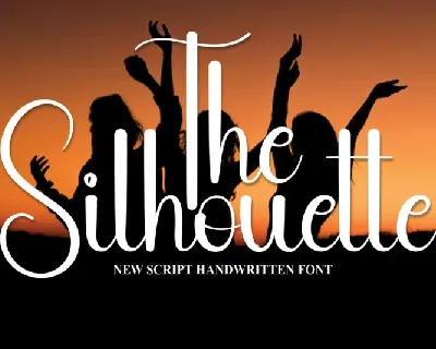 The Silhouette Script font