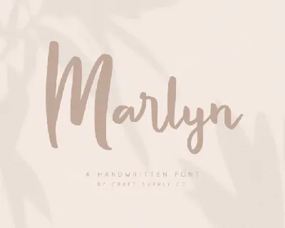 Marlyn Handwritten font