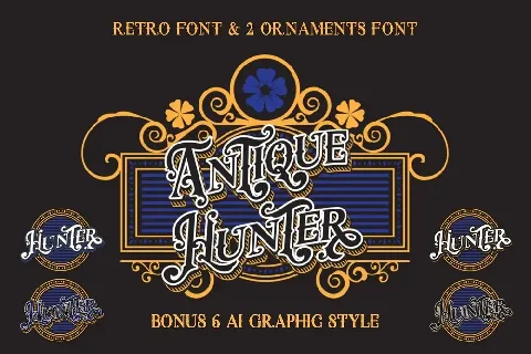 Antique Hunter font