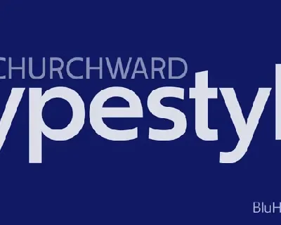 Churchward Family font