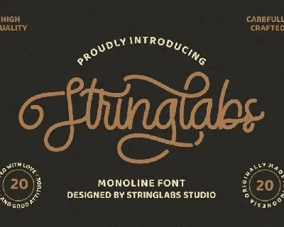 StringLabs Monoline Retro font