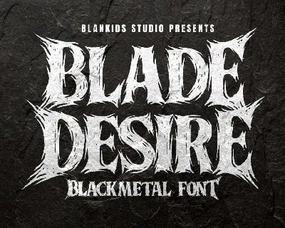 Blade Desire font