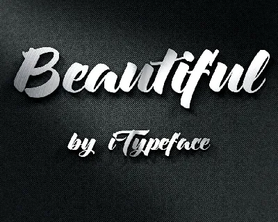 Beautiful Script font