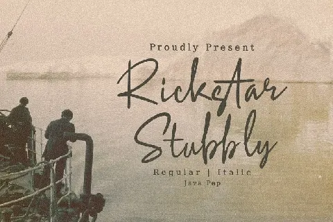 Rickstar Stubbly font