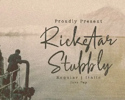 Rickstar Stubbly font