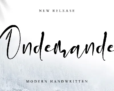 Ondemande_Personal Use font