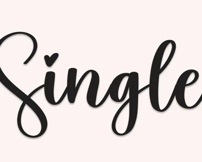 Single Script Typeface font