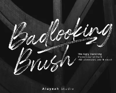 Badlooking Brush font