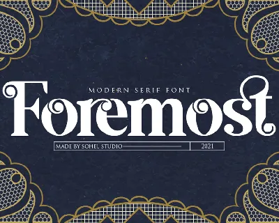 Foremost font