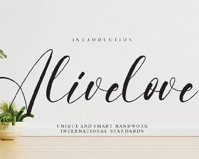 Alivelove font
