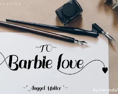 Barbie Love font