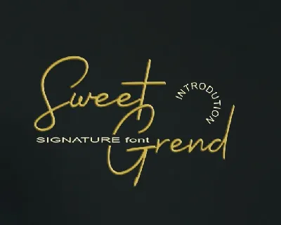 Sweetgrend font
