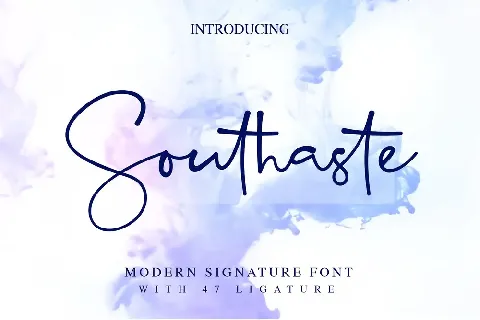Southaste Signature font