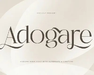 Adogare font