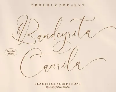 Bandeyrita Canrila font