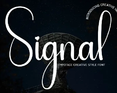 Signal Script font