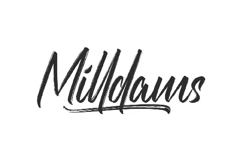 Milldams Demo font