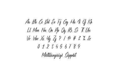 Milldams Demo font