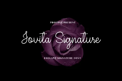 Jovita SignatureDemo font