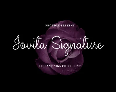 Jovita SignatureDemo font