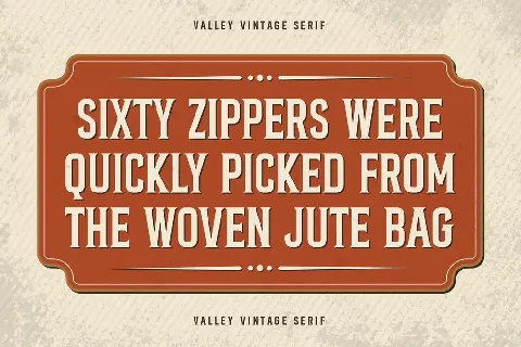 Valley Personal Use font