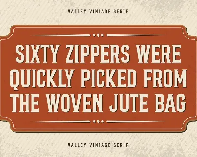 Valley Personal Use font