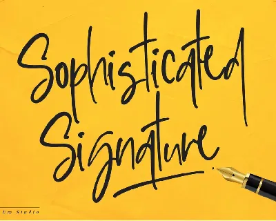 Sophisticated Signature font