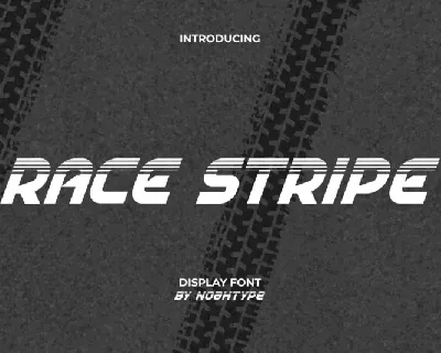 Race Stripe font