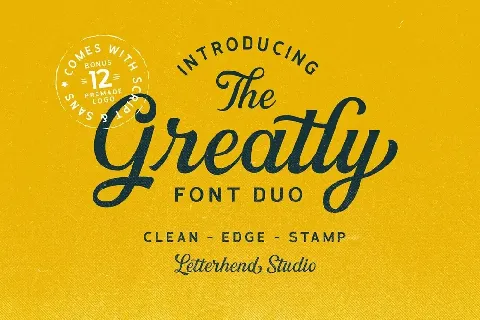 Greatly Stamp font