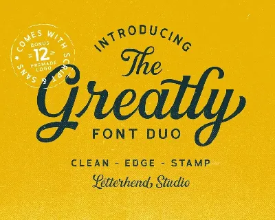 Greatly Stamp font