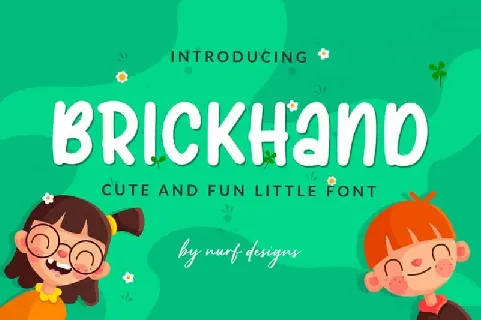 Brickhand Display font