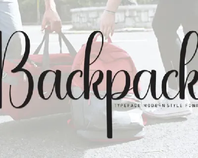 Backpack Script font