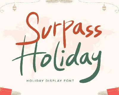 Surpass Holiday font