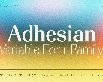 Adhesian font