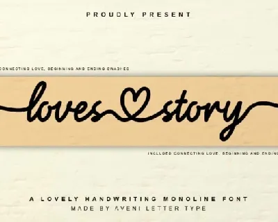 Loves Story font