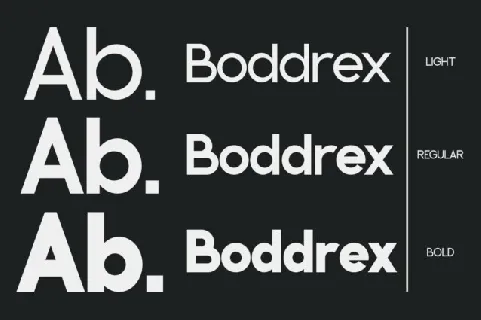 Boddrex font