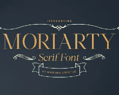 Moriarty Serif Demo font