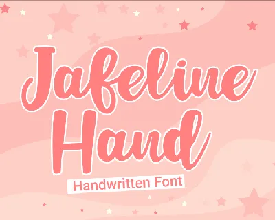 Jafeline Hand font