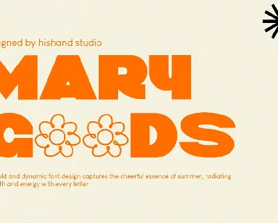 MARY GOODS font