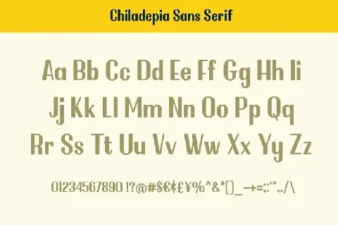 Chiladepia font