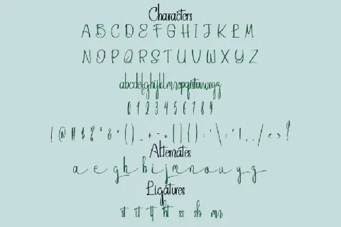 Sustiegraphy font