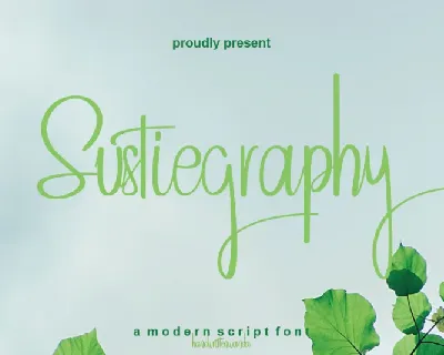 Sustiegraphy font