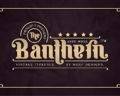 Banthern Display font