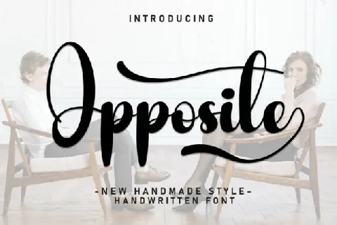 Opposite Script font