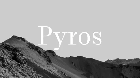 Pyros font