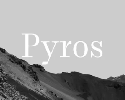 Pyros font