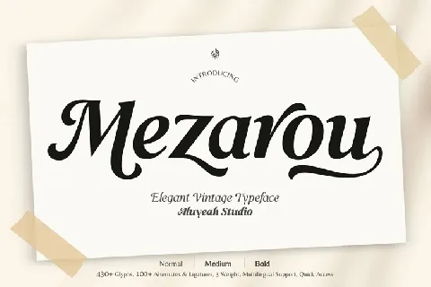 Mezarou font